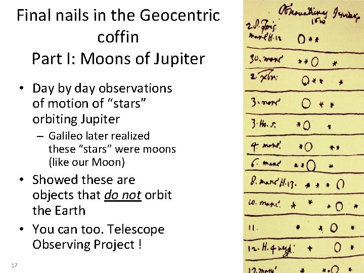 Final nails in the Geocentric coffin Part I: Moons of Jupiter • Day by