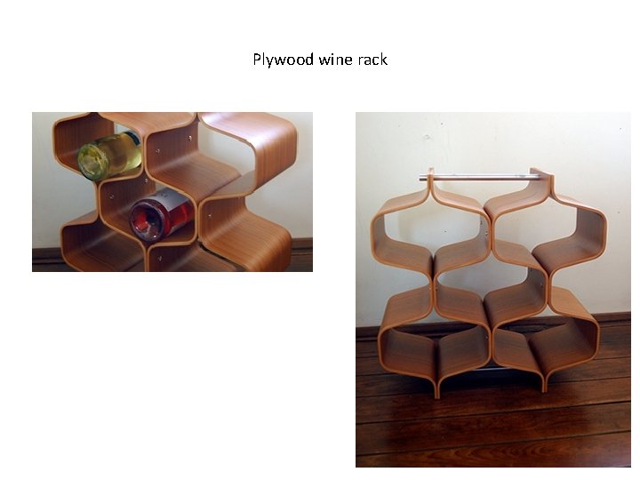 Plywood wine rack 
