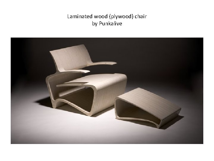 Laminated wood (plywood) chair by Punkalive 