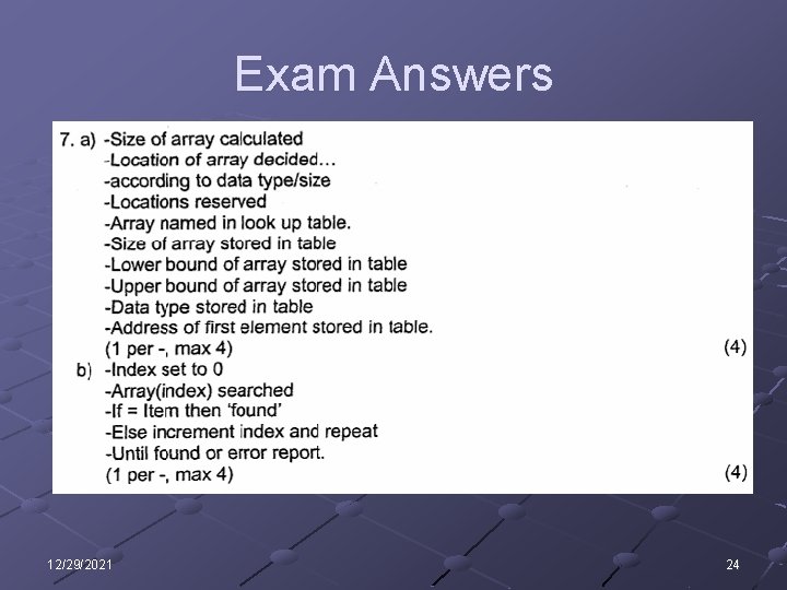 Exam Answers 12/29/2021 24 