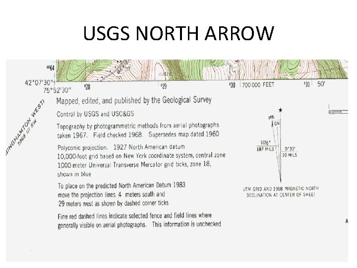 USGS NORTH ARROW 