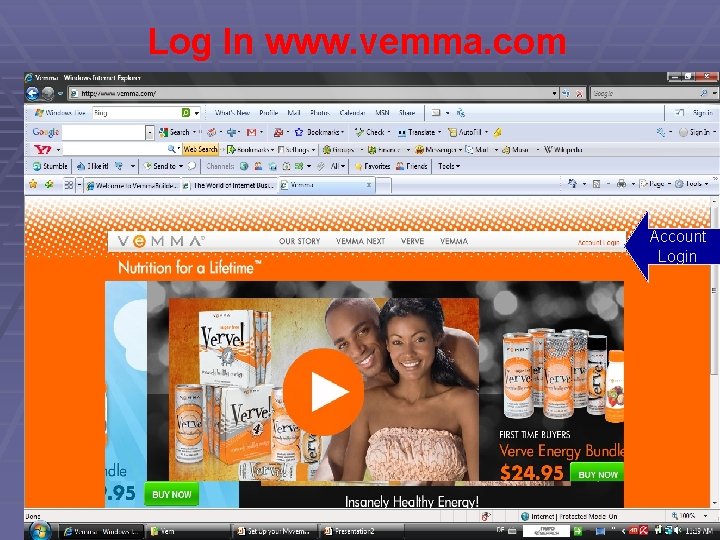 Log In www. vemma. com Account Login 