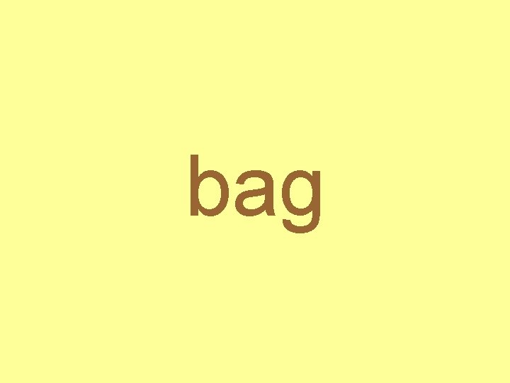 bag 