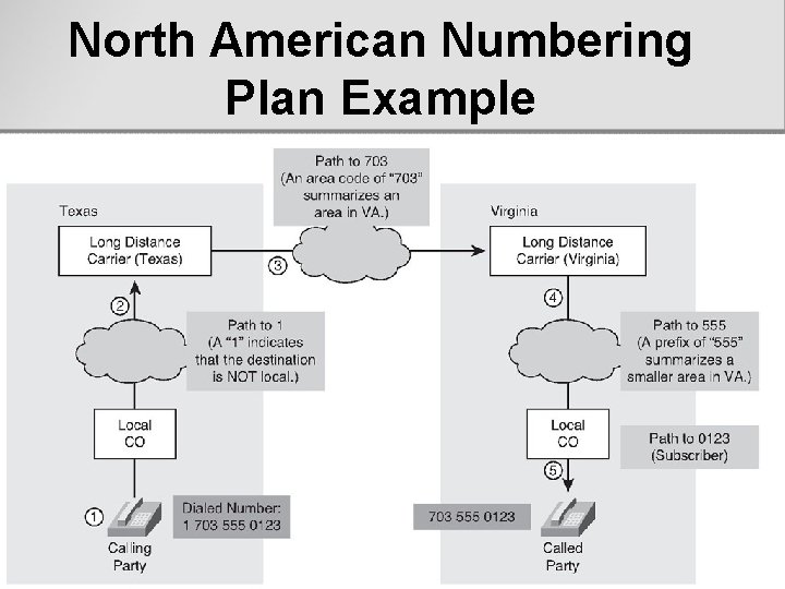 North American Numbering Plan Example 
