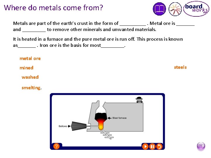 Where do metals come from? Metals are part of the earth’s crust in the