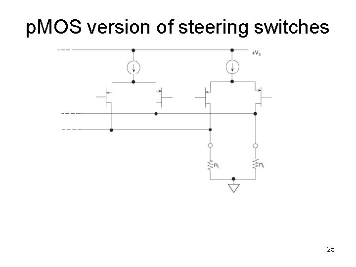 p. MOS version of steering switches 25 p. MOS version of steering switches 25