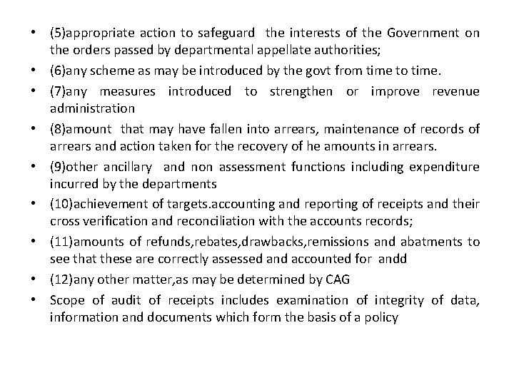  • (5)appropriate action to safeguard the interests of the Government on the orders