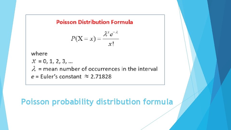 Poisson probability distribution formula 