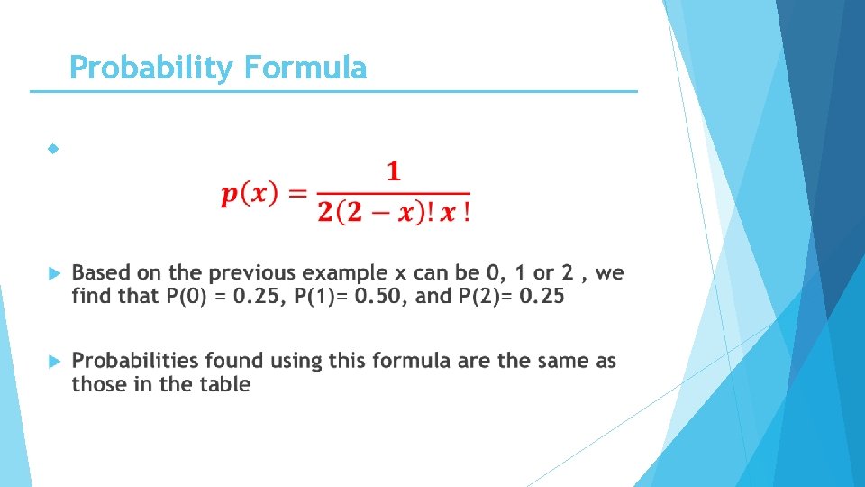 Probability Formula 