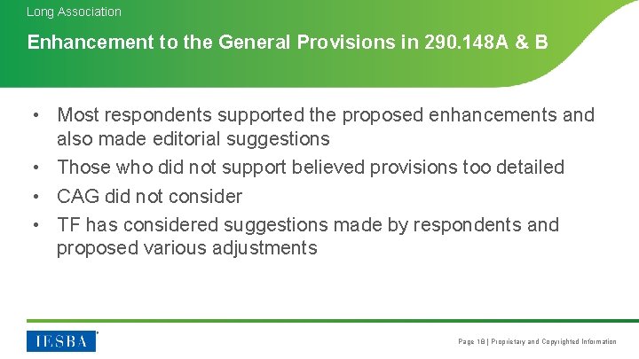Long Association Enhancement to the General Provisions in 290. 148 A & B •