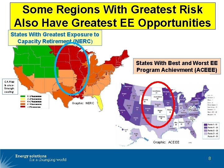 Some Regions With Greatest Risk Also Have Greatest EE Opportunities States With Greatest Exposure