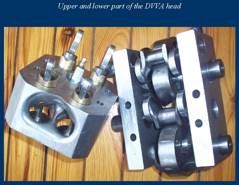 Upper and lower part of the DVVA head 
