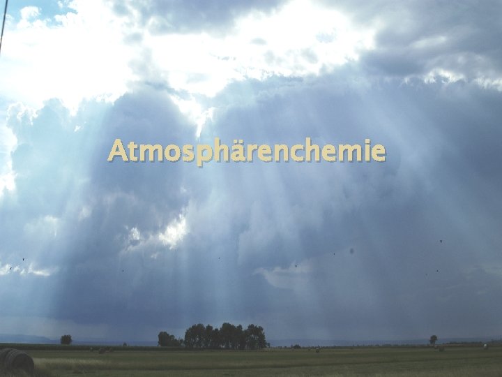 Atmosphärenchemie 