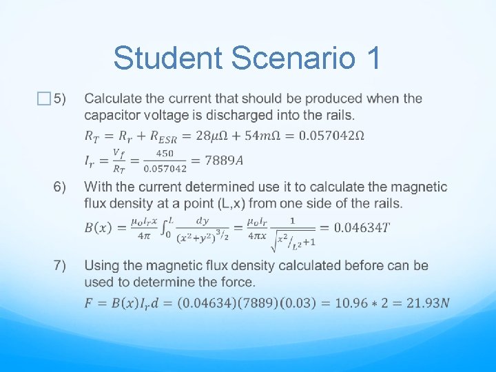 Student Scenario 1 � 