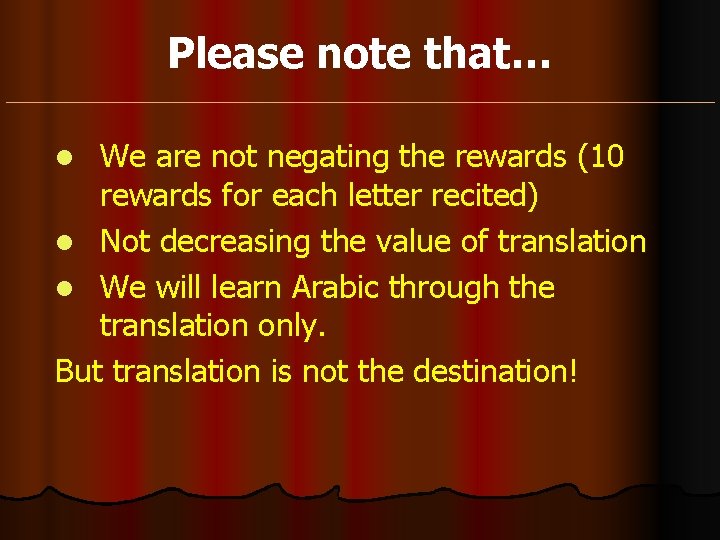 Please note that… We are not negating the rewards (10 rewards for each letter