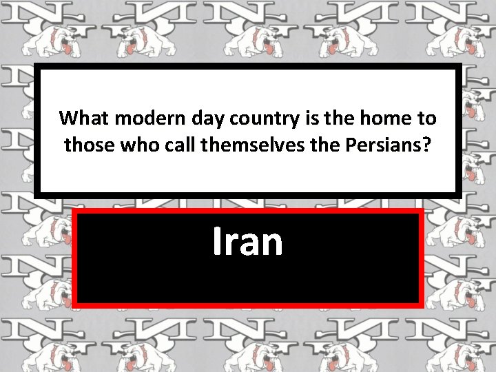 What modern day country is the home to those who call themselves the Persians?
