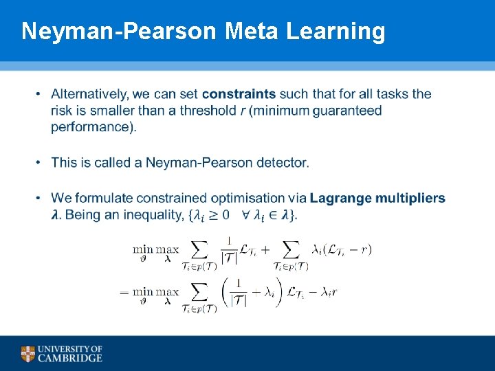 Neyman-Pearson Meta Learning 