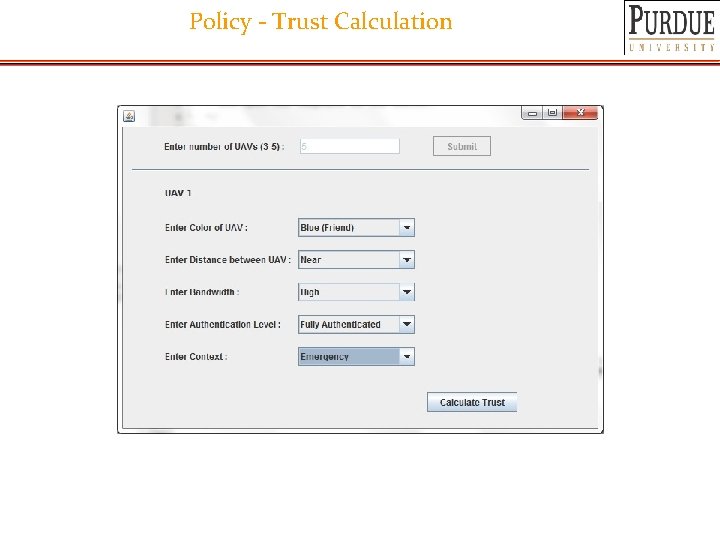 Policy - Trust Calculation 