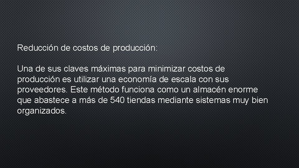Reducción de costos de producción: Una de sus claves máximas para minimizar costos de