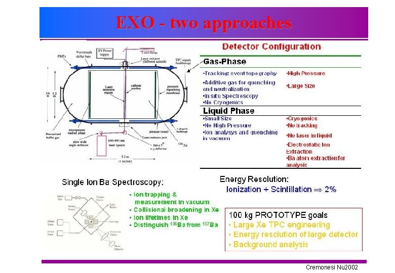 EXO - two approaches Cremonesi Nu 2002 
