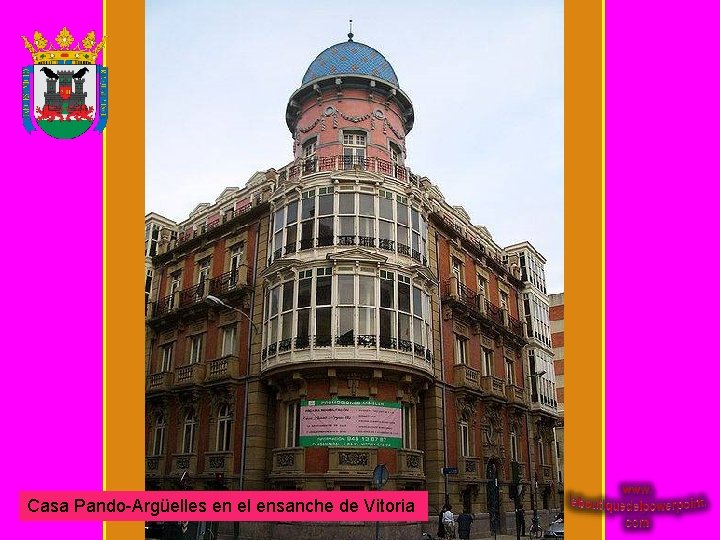 Casa Pando-Argüelles en el ensanche de Vitoria 