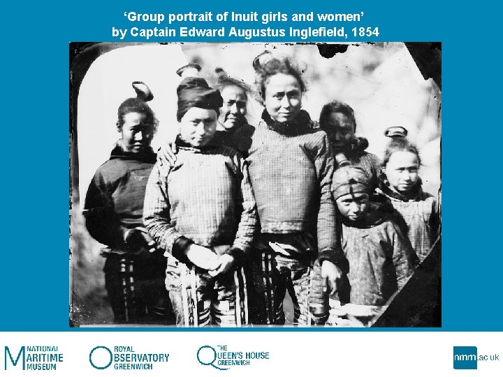 ‘Group portrait of Inuit girls and women’ by Captain Edward Augustus Inglefield, 1854 