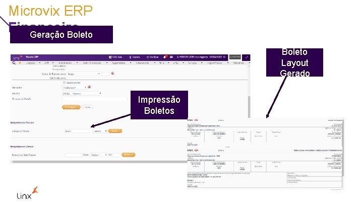 Microvix ERP Financeiro Geração Boleto Layout Gerado Impressão Boletos 