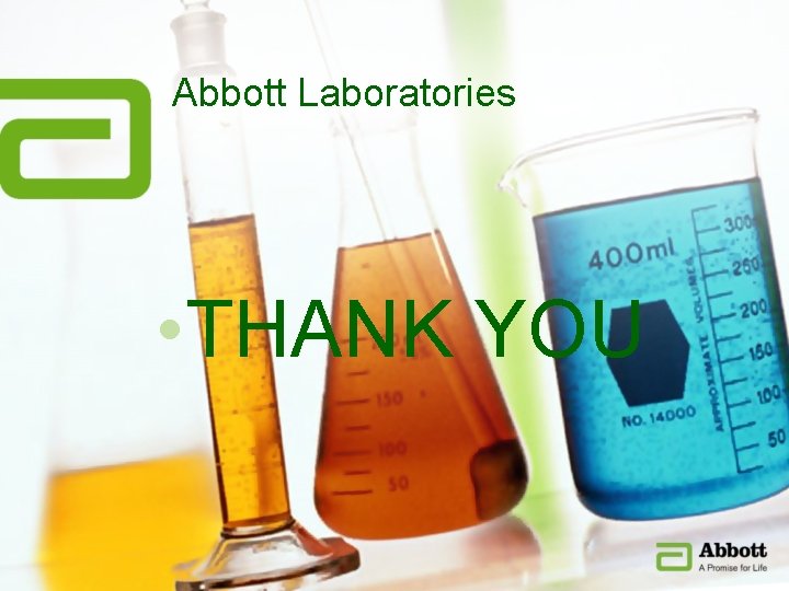 Abbott Laboratories • THANK YOU 