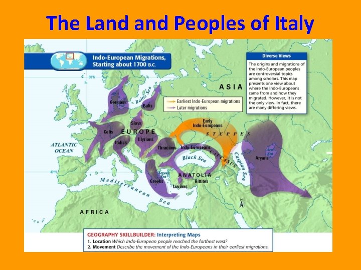 The Land Peoples of Italy 