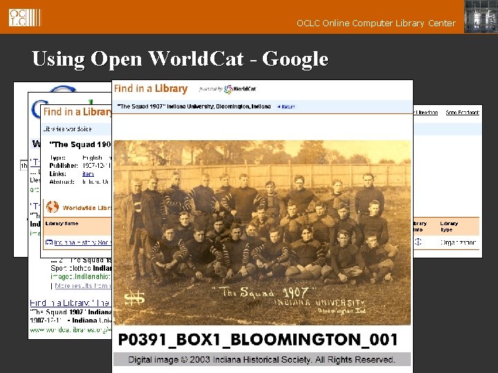 OCLC Online Computer Library Center Using Open World. Cat - Google 