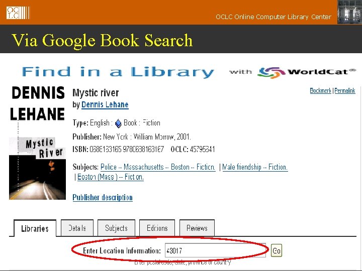 OCLC Online Computer Library Center Via Google Book Search 