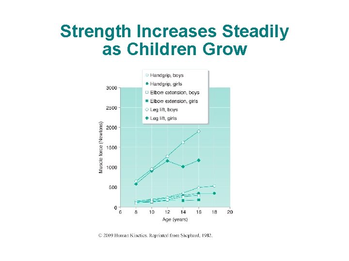 Strength Increases Steadily as Children Grow 