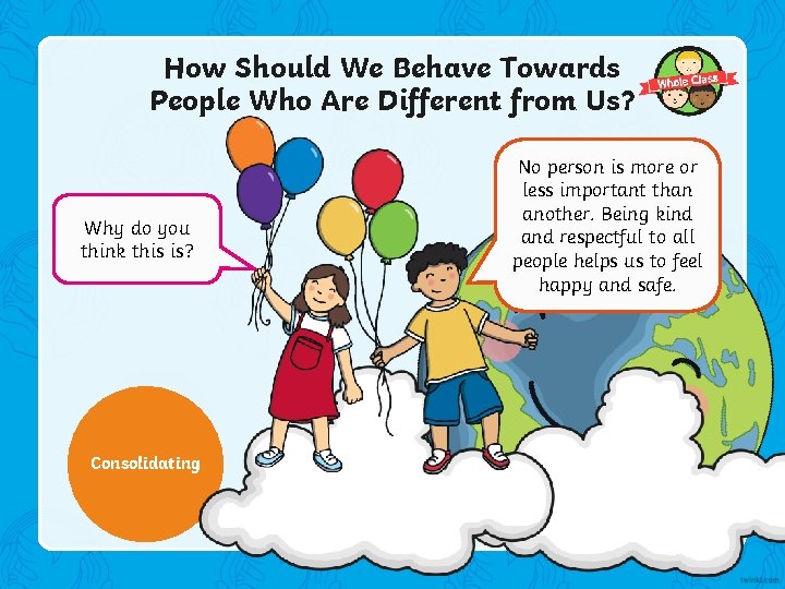 How Should We Behave Towards People Who Are Different from Us? Why do you