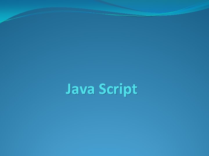 Java Script 