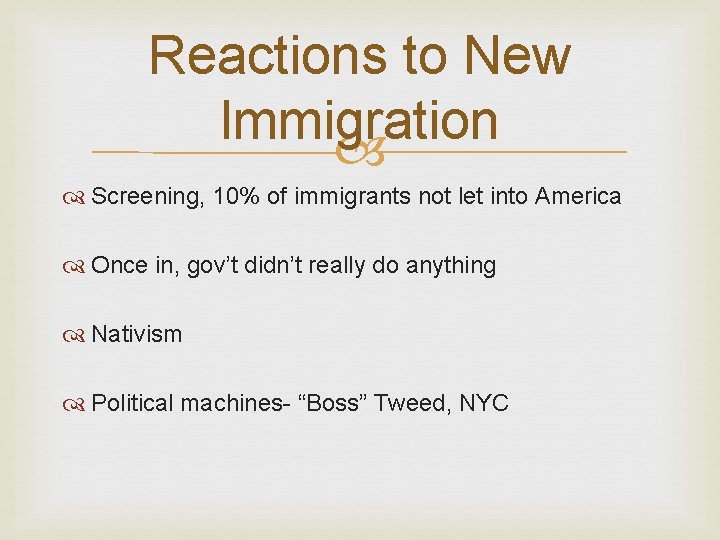 Reactions to New Immigration Screening, 10% of immigrants not let into America Once in,