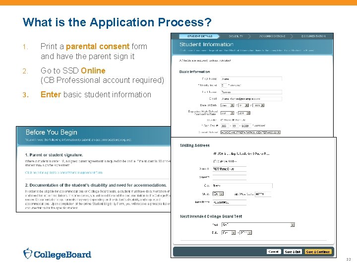 What is the Application Process? 1. Print a parental consent form and have the