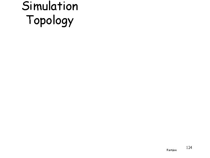 Simulation Topology Ramjee 124 