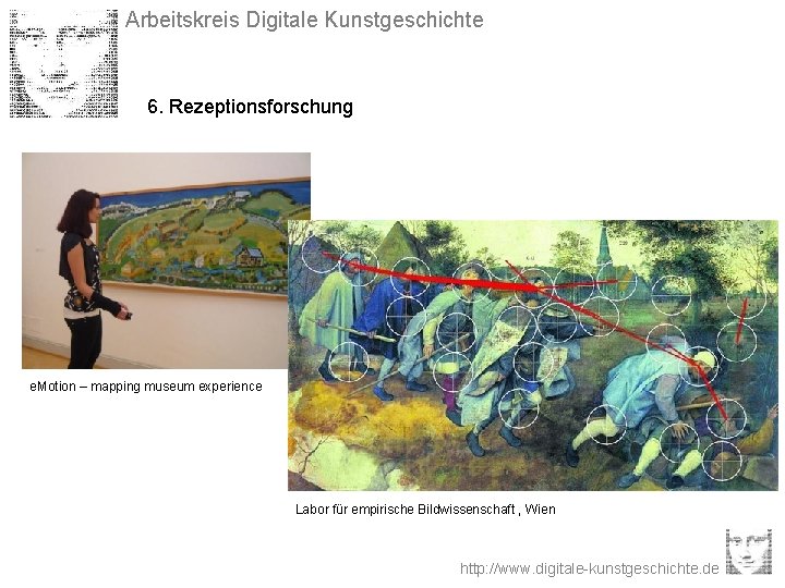 Arbeitskreis Digitale Kunstgeschichte 6. Rezeptionsforschung e. Motion – mapping museum experience Labor für empirische