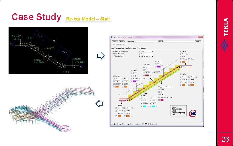 Case Study Re-bar Model – Stair 26 