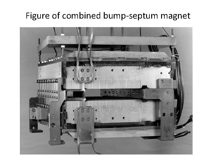 Figure of combined bump-septum magnet 