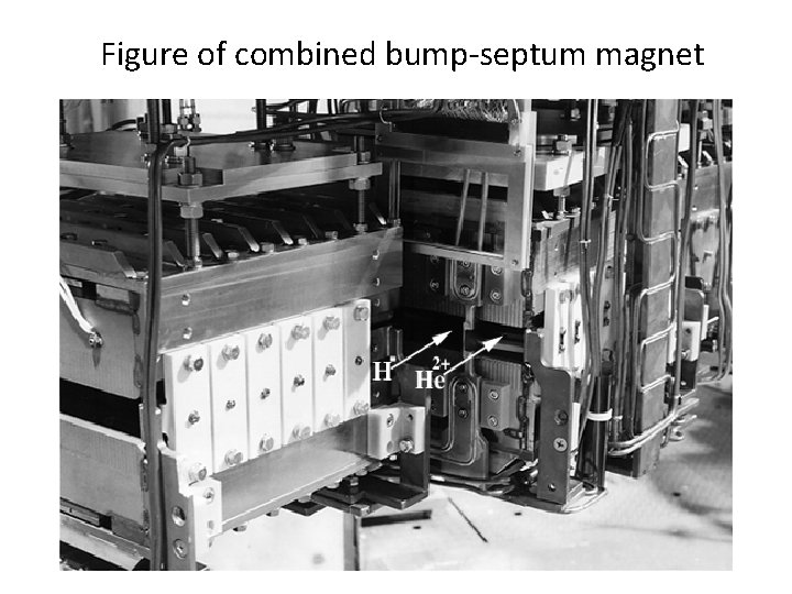 Figure of combined bump-septum magnet 