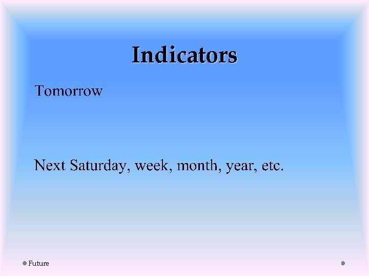 Indicators Future 
