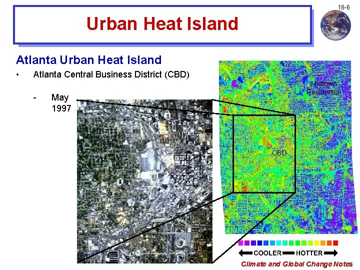 18 -6 Urban Heat Island Atlanta Urban Heat Island • Atlanta Central Business District