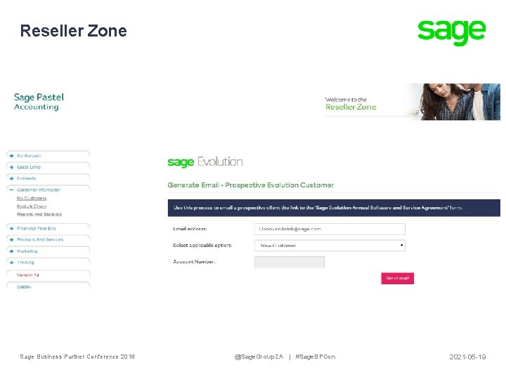 Reseller Zone Sage Business Partner Conference 2016 @Sage. Group. ZA | #Sage. BPCon 2021