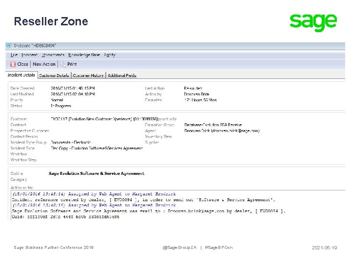 Reseller Zone Sage Business Partner Conference 2016 @Sage. Group. ZA | #Sage. BPCon 2021
