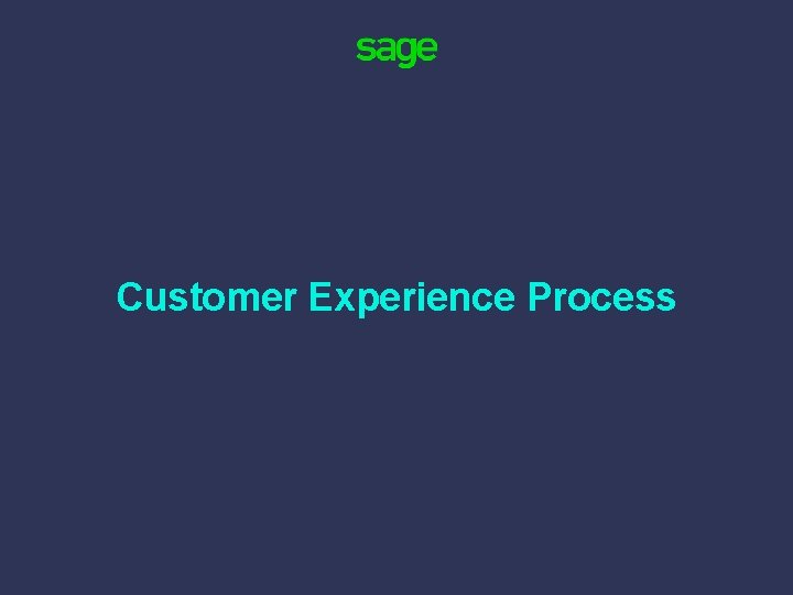 Customer Experience Process 