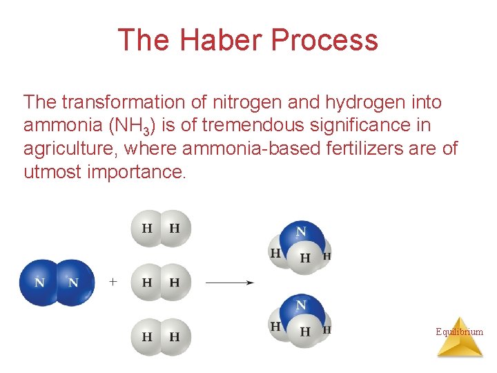 The Haber Process The transformation of nitrogen and hydrogen into ammonia (NH 3) is