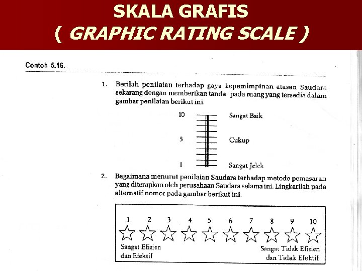 SKALA GRAFIS ( GRAPHIC RATING SCALE ) 