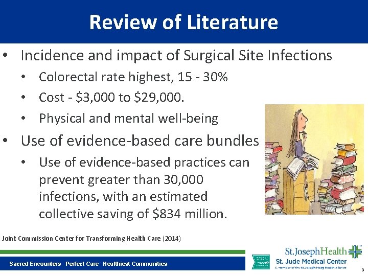 Review of Literature • Incidence and impact of Surgical Site Infections • Colorectal rate