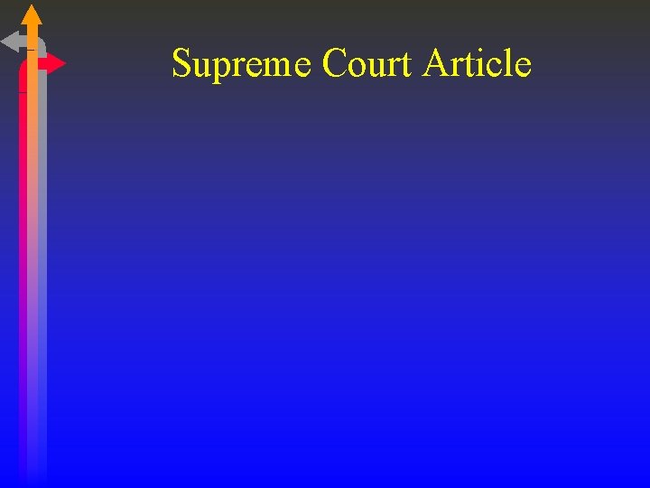 Supreme Court Article 